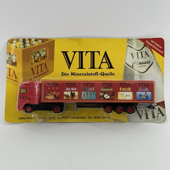VITA Die Mineralstoff German Single Delivery‎ Truck Model HO Scale 1:87 Display - Picture 1 of 13